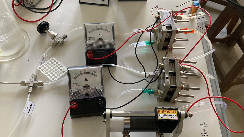 R&D test setup for fuel cell characterization